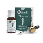 Naturalis Essence of Nature Rosemary Essential Oil for Skin, Muscle & Joints, Anti-Dandruff, Hair Conditioner, Pure & Natural Therapeutic Grade - 15ml