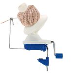 AMGSH Yarn Ball Winder Manual Winder Holder Hand-Operated Swift Yarn Fiber String Ball (Blue)