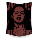 FADALO Downtown Girl Y2k Tapestry,70s Quirky Girly Tapestry,Aesthetic Trendy Decorative Tapestry for Women Girls Wall Hanging for Living Room Bedroom Dorm,51x59Inches