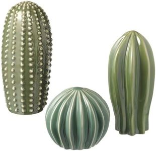 Ikea Lot de 3 décorations en céramique Vert, Petit