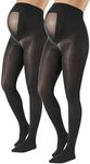 CALZITALY 2 Pairs Maternity Tights,