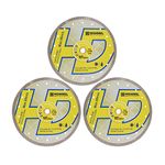 HIGHDRIL Diamond Saw Blade - 3pcs 250MM/10 Inch Diamond Tile Blade Disc Cutting Porcelain Tile Ceramic Granite Marble Dry or Wet Use Circular Saw Blade with Turbo X Mesh