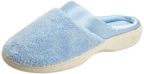 isotoner Women's Microterry Clog, Bonney Blue, 9.5-10