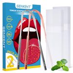 GENKENT 2 Pcs Tongue Scraper with Travel Friendly Cases, Metal Cleaner Reduce Bad Breath, Oral Hygiene for Adults