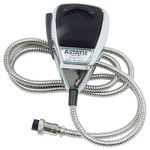 Astatic 636LC Chrome Noise Canceling 4-pin CB Radio Mic