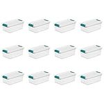 Sterilite 14928012 6 Quart/5.7 L Latching Box (12 Pack)