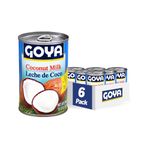 Goya Coconut Milk Leche De Coco Six 13.5 Ounce Cans