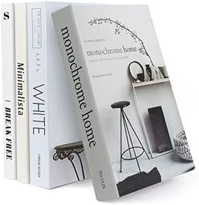 Ediactcyl 4 Pieces Faux Books for Decoration, Fake Books Fashion Decorative Books for Display