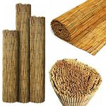 SASONS® Quality Garden Natural Peeled Reed Fence Screen Roll Panel Best for Outdoor Privacy, Fencing Screening Wooden Fence Walls Sun/Wind Protection [ 1.5 x 4 meter ]