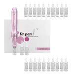 Professional Ultima M7 Wireless Microneedling Pen, Authentic Electric Microneedling Machine Micro Auto Derma Roller Skincare Tool, with Replacement Cartridges 12Pin (0.25mm) X12 & 36Pin (0.25mm) X10