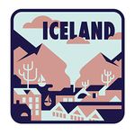 Vagabond Heart Iceland Sticker - Weatherproof Vinyl Reykjavik Souvenir Decal