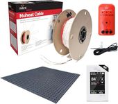 NuHeat N2C035-S-KIT 35 sq ft Signature Comfort Floor Heat Kit with Signature Thermostat, Heat Membrane, Heat Cable, MatSense Pro Fault Indicator