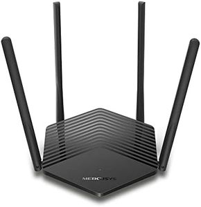 Mercusys AX1500 Wi-Fi 6 Router, Dual-Band, Wired/Wireless, OFDMA, MU-MIMO, 4 High-Gain Antennas, Gigabit Ports, Smart Connect, WPA3 Security, Power Saving, Parental Control, Guest Network (MR60X)