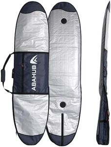 Abahub Premium 6'6 x 22 Surfboard Travel Bag, Foam Padded Surf Board Cover, Shortboard Carrying Bags for Surfing, Outdoor, Airplane, Car, Truck, DarkBlue…