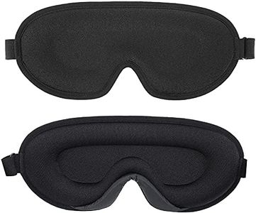 Sleep Eye Mask, Answaily Natural Sleep Mask, Blindfold, Super Smooth Eye Mask for Travel/Sleeping/Shift Work/Meditation Black