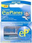 EarPlanes EP2 Ultra-Reusable Earplugs, Airplane Pressure Prevention Earplugs for Adults (1 Pairs)