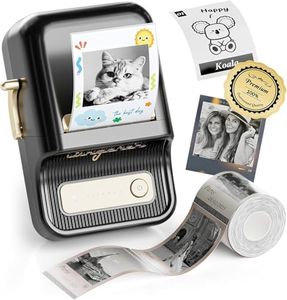 NIIMBOT B21Pro Label Maker, Sticker Printer Label Printer, 300dpi HD Sticker Maker Machine Photo Printer for Memo, Study Notes, Photo Printing, Scrapbooking, Black