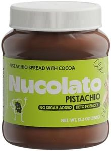 Nucolato Pistachio Chocolate Spread | Healthy Snacks,Gluten Free, Low Carb, No Sugar Added - Protein Snacks & Pistachio Cream for Dubai Chocolate, Perfect Dessert & Breakfast Topping Sugar free