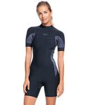 Roxy Womens 2/2 Syncro Short Sleeve Back Zip QLCK Wetsuit - Jet/Black | 4