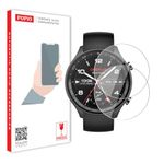 POPIO Tempered Glass for OnePlus Watch 2R Smartwatch (Transparent) Edge to Edge Full Screen Coverage, Pack of 2