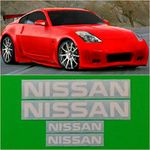 R&G NISSAN & 350Z High Temp Brake Caliper Decal Sticker Set of 4 (White)