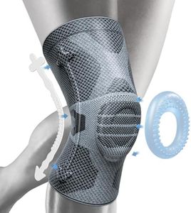 NEENCA Professional Knee Brace for Pain Relief, Medical Knee Compression Sleeve, Knee Support with Horizontal Knit Tech for Meniscus Tear, ACL, Arthritis, Joint Pain, Runner, Workout- FSA/HSA APPROVED