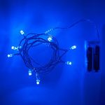 Battery Operated Fairy Lights with 10 Blue LEDs by eBuzz (Blue)