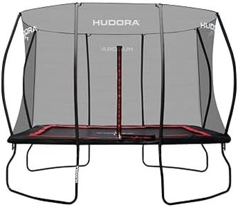 HUDORA Trampolin 4square - 244x366/215x305cm großes, rechteckiges Outdoor Trampolin - Rechteckiges Sporttrampolin für bis zu 120kg - Familien-Trampolin mit hoher Sprungkraft - Qualitäts-Trampolin