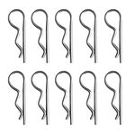 SDR 10 Pieces Marine Stainless Steel R Retaining Clip Spring Cotter Pin 1.2x22mm