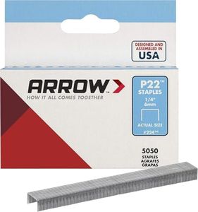 Arrow Fastener 224 Genuine P22 1/4-Inch Staples, 5,050-Pack Pack of 4