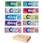 Extra Chewing Gum 10 x Sugar Free Selection Fresh Bulk box All Mix Flavours - Peppermint, Watermelon, Strawberry, Ice, Apple, White, Cool Breeze, Bubblemint, Blueberry, Spearmint Sold by VR Angle