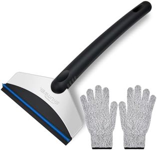 Funyord Rascador Hielo Coche, Rasqueta Hielo Coche, Raspador Hielo Coche de Acero Inoxidable para Ventanas de Parabrisas de Automóviles Car, SUV, Truck