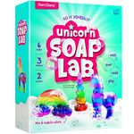 Dan&Darci Unicorn Soap Making Kit - Girls Crafts DIY Project Age 6+ Year Old Kids Girl Gifts Science STEM Activity Teenage Easter Gift Make Your Own Kits Craft Toys Ages 6 7 8 9 10 11 12 Pink,Red