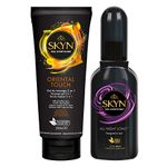 SKYN Oriental Touch Lube (200mL) & All Night Long Lube (80mL): Jasmin & Green Tea Scented, Lubricant Gel, Lube for Couples and Toys, Natural Feel