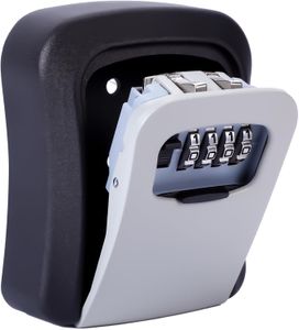 Mitoymia Wall Mount Key Safe – Gray Secure Lock Box