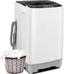 Nictemaw Portable Washing Machine 17.8Lbs Capacity 2.4 Cu.ft Portable Washer Machine with 10 Programs 8 Water Levels Mini Washing Machine for Apartments Dorms Rvs