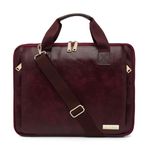 VISMIINTREND Stylish Vegan Leather Office Laptop Messenger Shoulder Bag for Men and Women | Fits 13",14", 15.6 Inch Laptops | Birthday Gift | Husband | Diwali | Corporate Gifts | Luxury