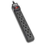 Tripp Lite 6 Outlet Surge Protector Power Strip, 6ft Cord, & $10K INSURANCE (TLP6B)