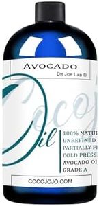 cocojojo AVOCADO OIL - Cold Pressed Partially Filtered 8 oz Pure Seed Oil Extra Virgin Unrefined Moisturizer