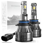 WAIXINGREN 9005 HB3 LED Headlight Bulb, 60W 33000 LM 500% Brightness 6500K for HB3 Headlight Bulb, Waterproof IP68 Halogen Replacement, Plug and Play (9005/HB3)