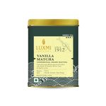 LUXMI Estates Vanilla Matcha + Probiotics 50 Gm Loose Tea | Premium Japanese Matcha Green Tea Powder - Pure Ceremonial Grade | Usda Organic | Antioxidants & Probiotics