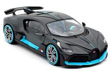 VARIYA ENTERPRISE Bugatti Divo Diecast Metal Pullback Toy Car with Openable Doors & Light, Music Boys Car for Kids Best Toys Gifts Toys for Kids,Multicolor