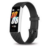 Mgaolo Fitness Tracker, Activity Tracker with Heart Rate Sleep Monitor,Waterproof Health Watch with Pedometer SpO2,Step Counter for Men Women Compatible with Fitbit iPhone and Andorid (S-Black)