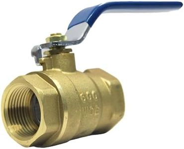 Sphagaceae 1 inch ball valve NPT Female Threaded Brass Ball Valve, US Standard 1” Brass Body Ball Valve, 600 WOG Full Port Ball Valves Heavy-Duty water shut off valve- 1 inch