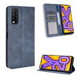 Case for Vivo Y20 2020 Case Cover,Case for Vivo Y20 2020 V2029 / Y20i V2027 Case PU Leather flip Cover Blue