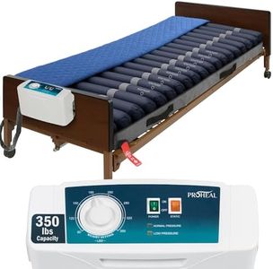 Low Air Loss Alternating Pressure Mattress - Cell On Cell Base - Pressure Mattress for Bed Sores with Silent Air Pump - Hospital Bed for Stages I-III - 36” x 80” x 8”