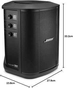 Bose S1 Pro+ Wireless All-in-One PA System, Black – Powered Speaker