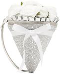 Betsey Johnson Somethin New Bouquet Crossbody, White, White, One Size