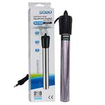 JAINSONS PET PRODUCTS 300W Stainless Steel Sobo Ultra Short Heating Rod for Fish Tank Aquarium Heater (for 200-300 L)