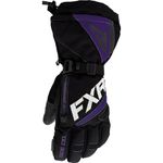 FXR Fusion Womens Snow Gloves Black/Purple XL